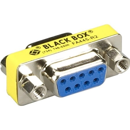 Black Box Db9 Gender Changer, Emi/Rfi Shielded, Fe FA445-R2
