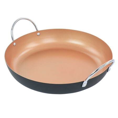 Oster Stonefire Carbon Steel Nonstick 11 Inch Paella Pan in Copper 128686.01
