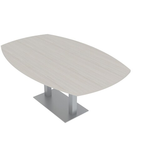 Skutchi Designs Arc Rectangle Meeting Room Table, 45 in W, 72 in L, Ivory HAR-AREC-48x72-DOU-K458