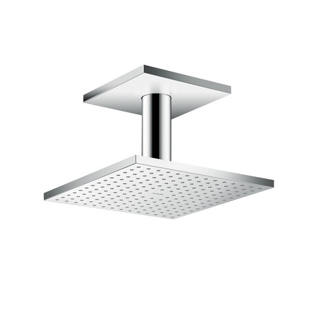 Axor ShowerSolutions Showerhead 250 Square 2-Jet Ceiling Connection, 1.75 GPM in Chrome 35319001