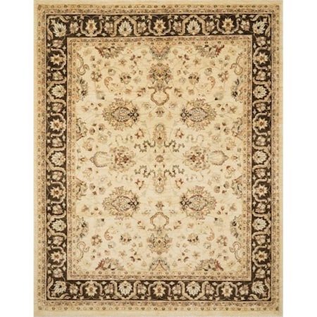 Loloi 2 ft. 6 in. x 14 ft. Majestic Rectangular Shape Hand Knotted Area Rug- Ivory and Mocha MAJEMM-06IVMC26E0