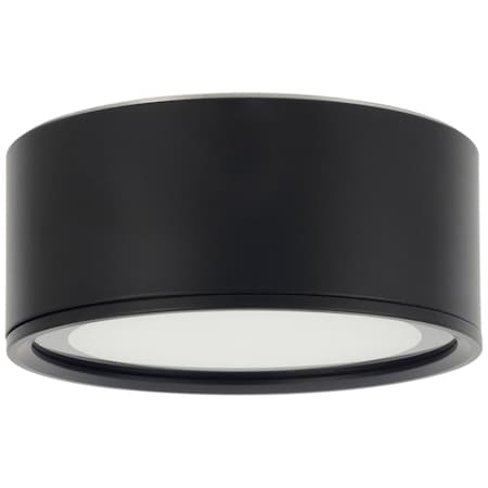 Sunlite 5in. LED Black Round Flush Mount Ceiling Light Fixture Grosted Glass Lens, 3000K 4000K 5000K 50740-SU