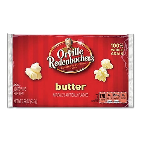 Orville Redenbachers Gourmet Microwave Popcorn, Butter, 3.29 oz Bag, 36PK GOV48060