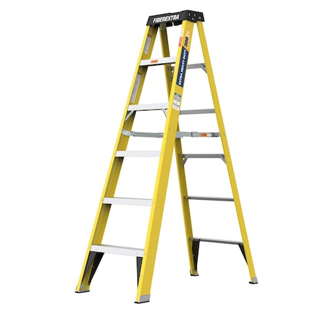 Edendirect 68.9 in; 6 Fiberglass Step Ladders, 300 lb. Capacity ED-W2529P204180