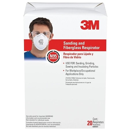 3M RESPIRATOR SANDINGFIBERGLASS 8200HB1-C