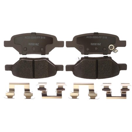 Acdelco PAD SET RR DISC BRK, Disc Brake Pad Set,  14D1033CHF1