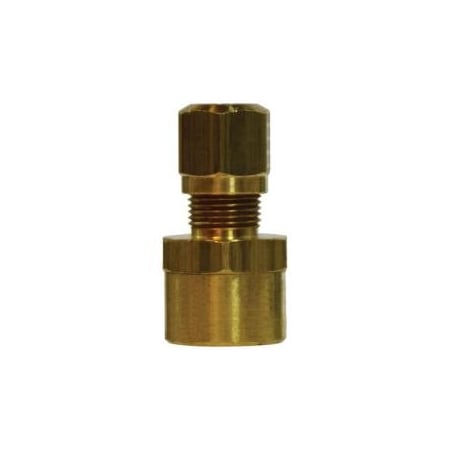 First Fitting & Fastener 3/8T X 1/4 FPT BRASS FEMALE DOT AIR BRAKE ADAPTER FOR NYLON TUBE 38063MID