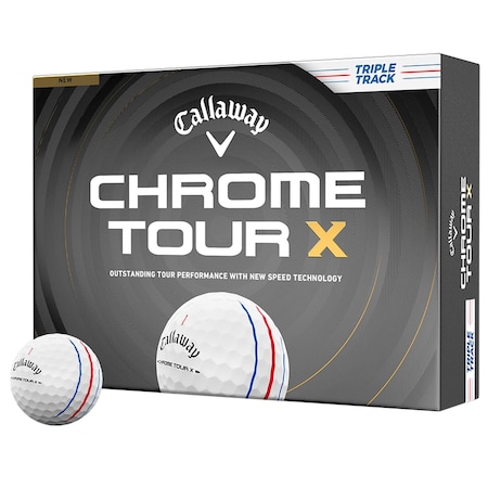 Callaway Chrome Tour X Triple Track 26 White Golf Balls, 12PK 113581