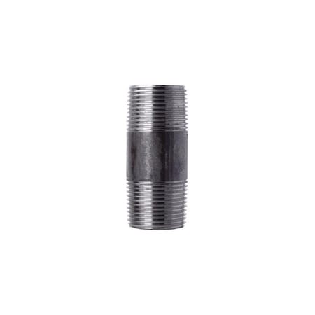 Stz Industries 1 in. MIP each X 1 in. D MIP Black Steel 3 in. L Nipple 300UP1X3