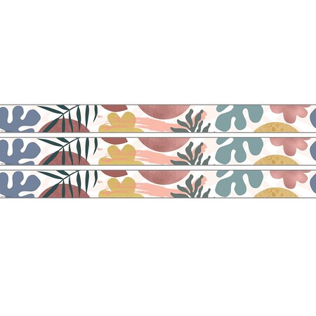 Teacher Created Resources Wonderfully Wild Straight Rolled Border Trim, 50 Feet, 3PK TCR9157