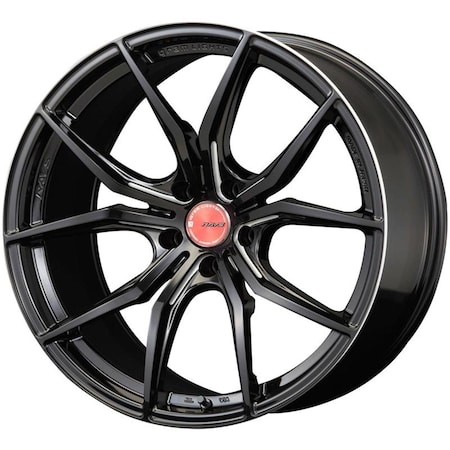 Explosion 17 x 9 in. 38 mm Offset 5 x 100 mm Bolt Pattern 57DR Wheel, Glossy Black EX2058164