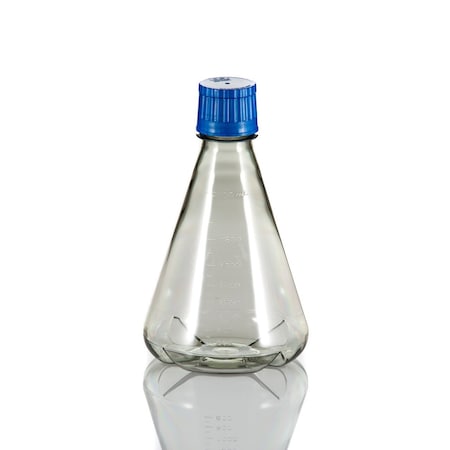 Tri Forest Enterprises RPI Erlenmeyer Flask Baffled, Optically Clear, Sterile, 2000 ml, Polycarbonate, 6PK 400871-2000