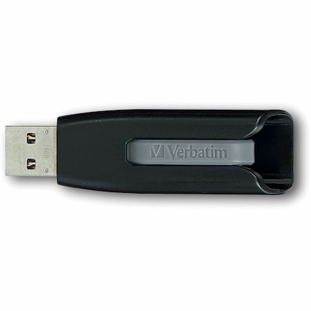 Verbatim Americas Verbatim 49171 Store 'n' Go V3 USB 3.0 Flash Drive, 8 GB, Gray 49171