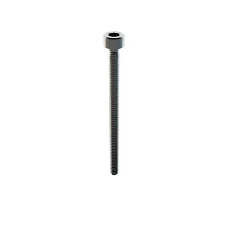 Zoro Select M1.75 Socket Head Cap Screw, Socket, Zinc Plated Steel, 25 mm Length, 100 PK HC3010025A0-100M2