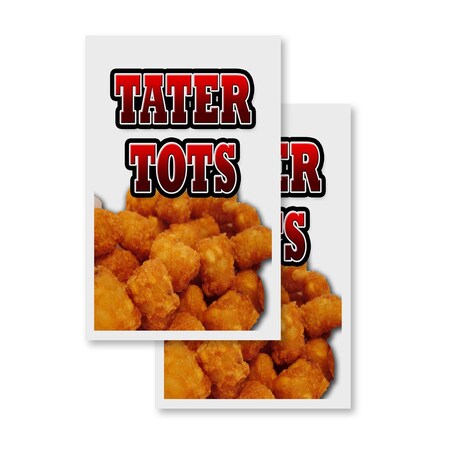 Signmission Tater Tots, Vinyl Decals Only 24 Inch x 36 Inch, Vinyl Decal, 2PK DSB-2436-2PACK-Tater Tots