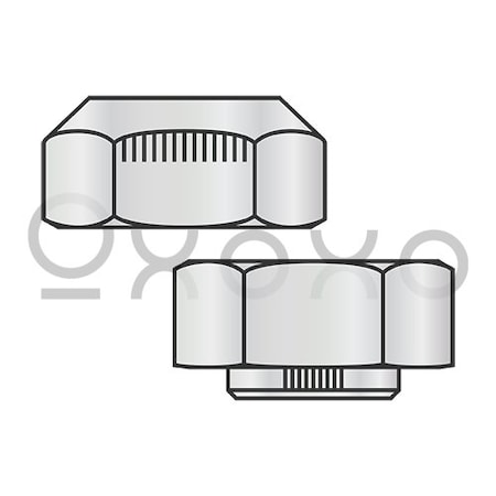 Oxoxo 7/16-14 Stover Alternative Automation Style Lock Nut Grade C Cad And Wax, 500PK 194813