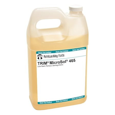 Trim Cutting Fluid, MicroSol 465, Semisynthetic, 1 gal, Jug, Light Yellow to Amber MS465-1G