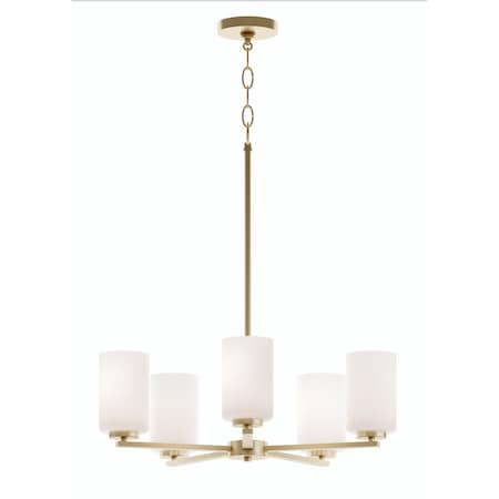 Afx Leo 5-Light Med Base Chandelier, Light Antique LEOP24MBLB