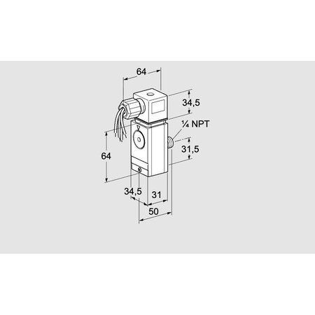 Honeywell Kromschroder SW, PRESS, GAS, DG 300VCT8 6W KS84448990