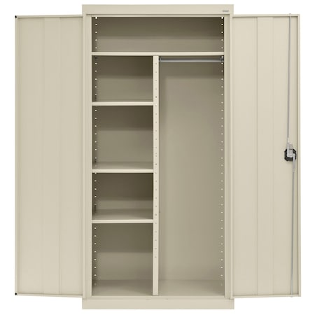 Sandusky Lee Heavy Duty Welded Steel Combination Cabinet, 36x18x72, Putty EACR361872-07