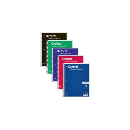 Tops Wide Rule 1-subject Spiral Notebook - 70 Sheets - Wire Bound - 10 1/2in x 8in Sheet Size - 0.25in 65000