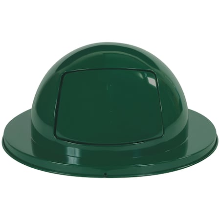 Brute Rubbermaid Steel Dome Lid - 55 Gallon, Green RUB355SDG