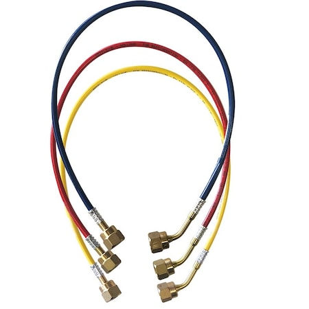 Jb Industries Hose Set, 3 Hoses, 18" L, Blue/Red/Yellow CCLRF-18
