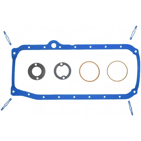 Fel-Pro Engine Oil Pan Gasket Set PermaDry molded rubber, Oil Pan SnapUps Included,  OS34500R