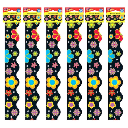 Trend Flower Power Terrific Trimmers, 39 Feet Per Pack, 6PK T92314