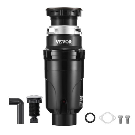 Vevor Garbage Disposal 1/2 HP Continuous Food Waste Disposer 3450RPM EZ Connect Corded JW-301