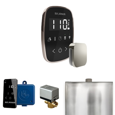 Mr. Steam Steam Shower Control Package with TempoFlex Control and Steamhead in Black Polished Nickel MSBUTLER1RD-PN