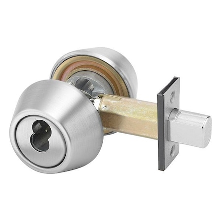 Assa Abloy Accentra Deadbolt, Cylindrical, Satin Chrome Finish B-D262 626 LC