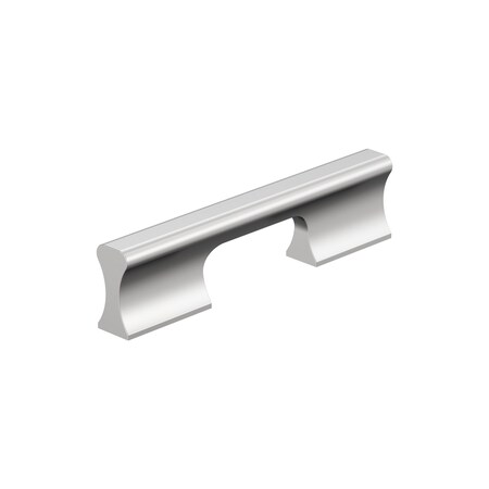 Amerock Status 3-3/4 in 96 mm Center-to-Center Polished Chrome Cabinet Pull BP3683726