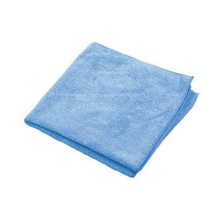 Hospeco MicroWorks Standard Microfiber Towel, Blue, 16" x 16", 300 gsm, 12 Pack 2502-B-DZ