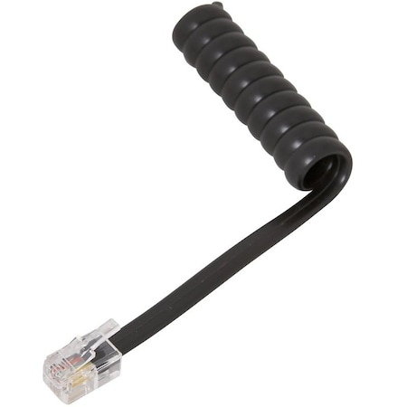 Zenith Telephone Cord, Black Sheath TH1025B