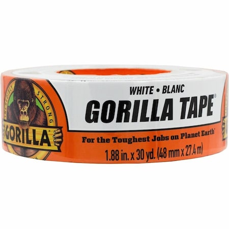 Gorilla Glue Duct Tape, White, 30 yd L, 1-7/8 in W 6025001