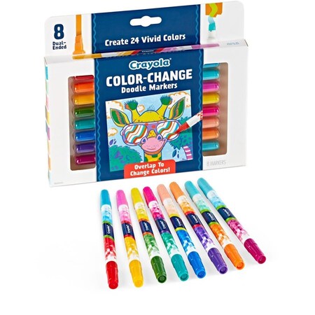 Classroom Creations Color Change Dual End Doodle Markers, Multi Color, PK8 CL3760221