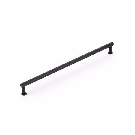 Schaub 12in Center to Center Pub House Cabinet Pull Matte Black Finish 5112-MB