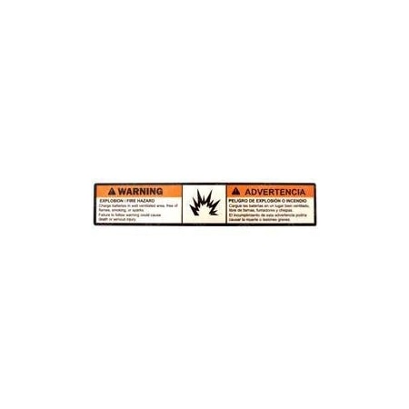 Jlg REPLACEMENT DECAL WARN BATT VENT DOM2 1704339