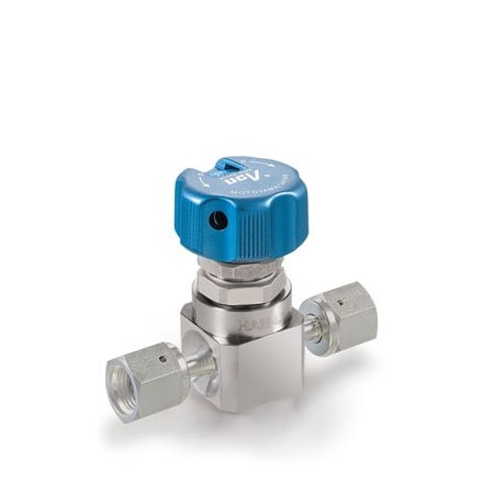 Ham-Let Manual Valve, 2 Port UCV, 1/4 in, Swivel HM20-4VKLR-GF4