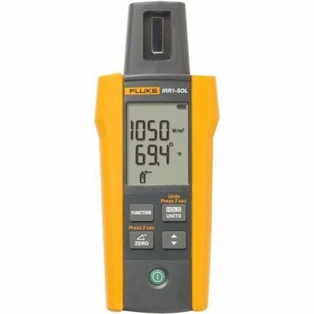 Fluke Irradiance Meter, 1,400 W/sq m, -90 -90 FLK-IRR1-SOL