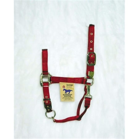 Hamilton Halter Co - Adjustable Chin Halter With Snap- Red Average - 1DAS AVRD 347256