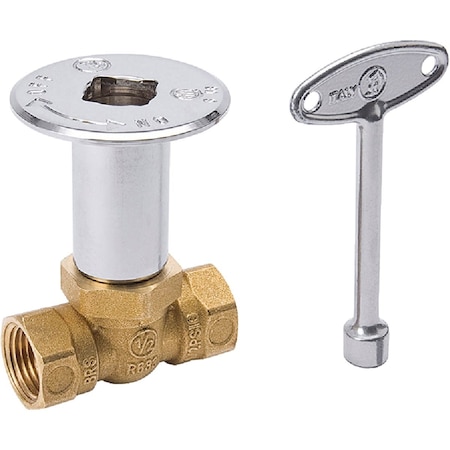 Proline Series ProLine Straight Pattern 158000 BTU Chrome Plated Brass Log Lighter Gas Valve 118-001RP