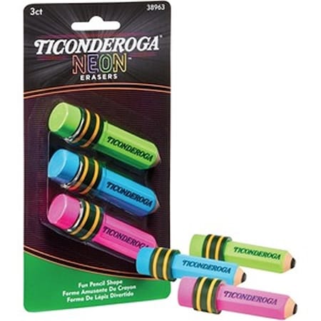 Viewpoint Style Eraser, Assorted Color, 3PK VI3747016