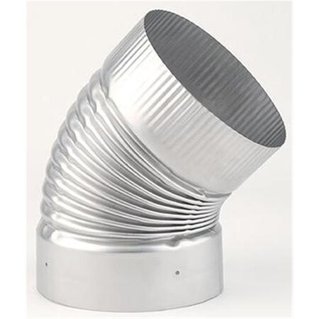 Perfectpillows Selkirk Corporation 4611 6 Inch Heat-fab 45 Degree Corrutgated Non-adjustable Elbow PE2214481