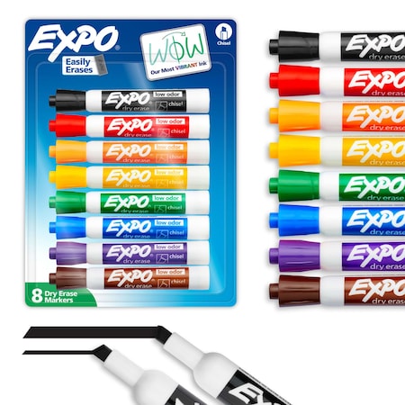 Expo Dry Erase Marker Set, Assorted Colors 80678A