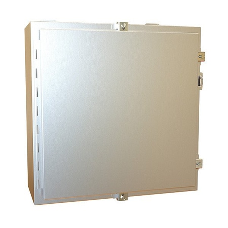 Hammond Clamps Electrical Enclosure, 20 in H, 8 in D, 20 in W, 12, 13, 3R, 4, 4X, Stainless Steel 1418N4SSD8
