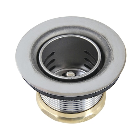Kingston Brass Stainless Steel Bar Sink Basket Strainer, Brushed Stainless Steel K451B