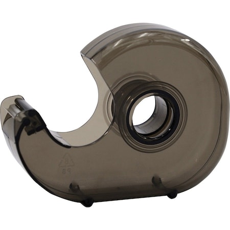Business Source Handheld Tape Dispenser, 3/4 in Max. Tape Width, 1 in Tape Core Dia, Plastic, Smoke BSN00465