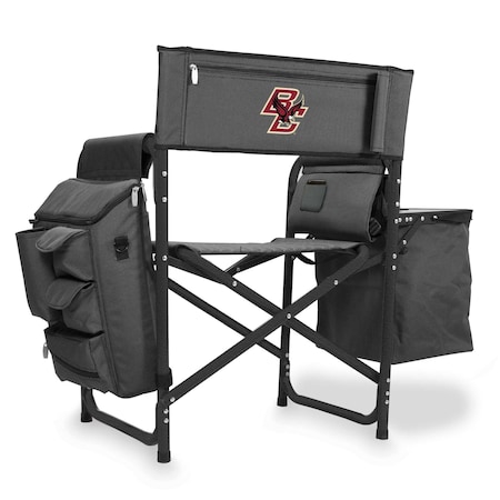 Picnic Time Family Of Brands NCAA Boston College Eagles Fusion Camping Chair with Side Table and Soft Cooler 807-00-679-054-0
